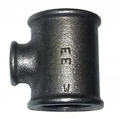 Rury - Trójnik Czarny Redukcyjny 2x1x2 - miniaturka - grafika 1