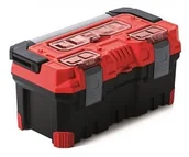 Skrzynki i torby narzędziowe - Prosperplast Spora Mocna Skrzynka Narzędziowa Titan Plus 20a Czerwona 1195 - miniaturka - grafika 1