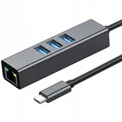 Adaptery i przejściówki - Karta Sieciowa Hub Usb-c Gigabit Lan 1000Mb RJ45 - miniaturka - grafika 1