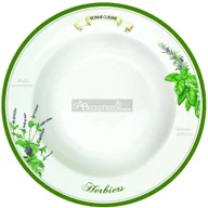 Talerze - Nuova Cer Easy life r2s PORCELANOWY GŁĘBOKI TALERZ DO ZUPY - HERBS ZIOŁA - 21,5 cm (943 HERBS) - miniaturka - grafika 1