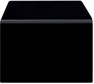 vidaXL Stolik kawowy, czarny, 98x45x31 cm, szkło hartowane - Ławy i stoliki kawowe - miniaturka - grafika 3