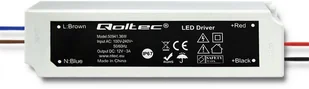 Qoltec Zasilacz impulsowy LED IP67 | 36W | 12V | 3A 50941 - Ładowarki do telefonów - miniaturka - grafika 2