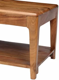 vidaXL Stolik kawowy z litego drewna, 88 x 50 x 38 cm - Ławy i stoliki kawowe - miniaturka - grafika 5