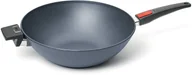 Woki - WOLL WOLL Tytanowa patelnia Wok dla indukcji  34 cm z wyjmowanym uchwytem Diamond Lite WOL L - miniaturka - grafika 1