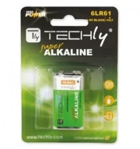 Techly Bateria alkaliczna 9V 6LR61 PP3 1 sztuka - 307032 - Baterie i akcesoria - miniaturka - grafika 3