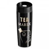 Kubki termiczne - Murrano Kubek Termiczny Termos Tea-Rex Czarny GRAWER KUB-C-001 - miniaturka - grafika 1