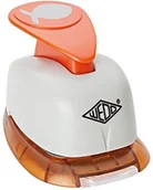 Dziurkacze - Wedo 168101 dziurkacz ozdobny (z praktycznym pojemnikiem na ścinki, wycięciem) kolor zary/pomarańczowy 2,5 x 1,0 cm 168 248 - miniaturka - grafika 1