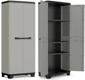 Pozostałe wyposażenie warsztatu - KETER Wodoszczelna szafa wielofunkcyjna KIS TITAN XL tall - czarno-szary - tall tall - miniaturka - grafika 1