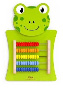 VIGA Drewniane Liczydło Ścienne Żabka - wysyłka/odbiór osobisty w ciągu 24h 50679 - Przybory szkolne - miniaturka - grafika 2