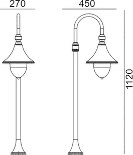 Norlys Lampa stojąca FIRENZE 805B - Lampy ogrodowe - miniaturka - grafika 2