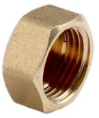 Łączniki, trójniki, kształtki - Zaślepka 1/2 cala mosiądz - miniaturka - grafika 1