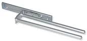 Wieszaki i stojaki - Emuca Emuca Wysuwany wieszak na ręczniki, 2 ramiona, aluminium, anodowany mat, długość 440 mm 7086962 - miniaturka - grafika 1