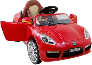 Import SUPER-TOYS AUTO ROADSTER EXCLUSIVE Z ŚWIECĄCYMI KOŁAMI/SX158 SX-158-BIAŁY - Pojazdy elektryczne dla dzieci - miniaturka - grafika 6