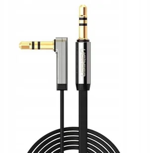 UGREEN płaski kabel stereo audio do wejść AUX, 3,5 mm jack na 3,5 mm jack 90°, z pozłacanymi wtykami 3m czarny (10728) - Kable - miniaturka - grafika 3