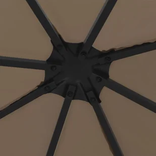 vidaXL Altana ze sznurem lampek, 3x3 m, kolor taupe! 3070324 - Altany ogrodowe - miniaturka - grafika 7