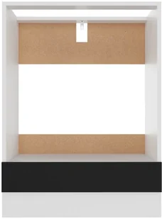 vidaXL Szafka kuchenna, czarna, 60x46x81,5 cm, płyta wiórowa 801189 - Szafki kuchenne - miniaturka - grafika 12