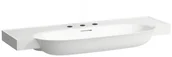 Umywalki - Laufen The New Classic Umywalka wisząca lub meblowa z 3 otworami na baterię 100x48 cm z przelewem biała H8138580001081 - miniaturka - grafika 1