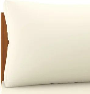 VidaXL Moduł sofy narożnej z kremową poduszką, drewno akacjowe 316287 - Sofy ogrodowe - miniaturka - grafika 6