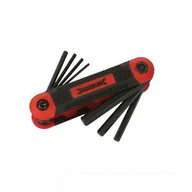 Klucze i nasadki - Silverline Klucz imbusowy Silver Line 656597 z klapką profesjonalny, metryczne, 8-częściowy komplet 1,5  8 MM 656597 - miniaturka - grafika 1