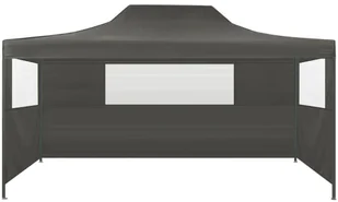 vidaXL Rozkładany namiot z 3 ściankami, 3 x 4,5 m, antracytowy - Pawilony ogrodowe - miniaturka - grafika 22