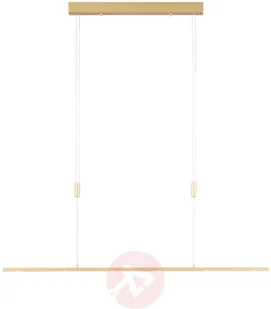 LUCANDE Lucande Tolu lampa wisząca LED, mosiądz, 119 cm - Lampy sufitowe - miniaturka - grafika 4