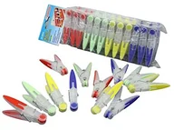 Akcesoria łazienkowe - Bürstenmann Szczotka mężczyzna 335 zszywek z miękkim uchwytem na pranie, 24 sztuki, plastik, wielobarwny, 5 x 9 x 27 cm 335 - miniaturka - grafika 1