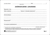 Druki akcydensowe - Firma krajewski Zaświadczenie [Mz/L-1] Mz/L-1 - miniaturka - grafika 1