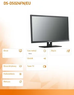 Hikvision 23.8 DS-D5024FN/EU 302503674 - Monitory - miniaturka - grafika 2