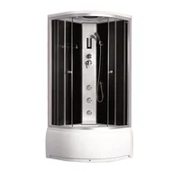 Kabiny z hydromasażem - Kabina z hydromasażem głęboki brodzik 80x80 Paulina Kerra 80 Paulina Kerra - miniaturka - grafika 1