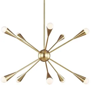 Feiss Loftowa LAMPA wisząca FE-JAX10-BB Elstead metalowa OPRAWA industrialny ZWIS pająk explosion mosiądz FE-JAX10-BB - Lampy sufitowe - miniaturka - grafika 4