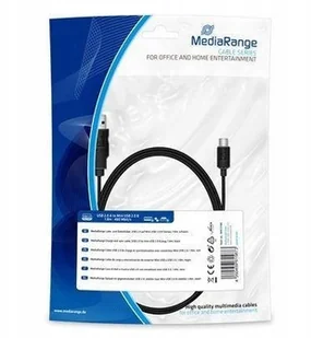 MediaRange Kabel USB 2.0 MRCS188 USB 2.0/MiniUSB 2.0 B, 1.8m, czarny MRCS188 - Kable USB - miniaturka - grafika 3