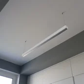 Oprawy, klosze i abażury - Bemko Oprawa liniowa LED 113cm 30W 4000K 230V IP20 natynkowa aluminiowa zawieszana QUALIS srebrna 5183 90-06A-1A - miniaturka - grafika 1