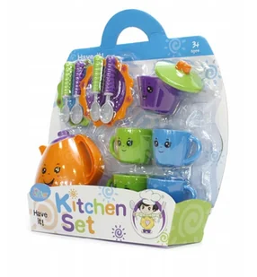 Zestaw Naczyń dla dzieci talerzyki filiżanki - Zabawki AGD - miniaturka - grafika 4