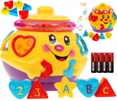 Sortery dla dzieci - Garnuszek na Klocuszek Sorter Interaktywny Baterie - miniaturka - grafika 1