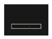 Przyciski spłukujące - Massi Przycisk spłukujący do stelaża WC DERO BLACK GLASS MSST-P12 - miniaturka - grafika 1