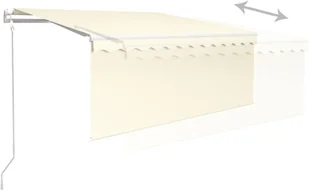 VidaXL Lumarko Automatyczna markiza z zasłoną, LED i czujnikiem, 3,5x2,5 m 3069292 VidaXL - Markizy - miniaturka - grafika 9