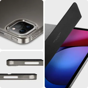 Spigen SMART FOLD ETUI OCHRONNE NA IPAD PRO 12.9 2021 CZARNE 18597 - Etui do tabletów - miniaturka - grafika 11