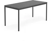 Biurka - AJ Biurko Modulus rama 4 nogi 1600x800 mm czarna rama czarne 1611414 - miniaturka - grafika 1