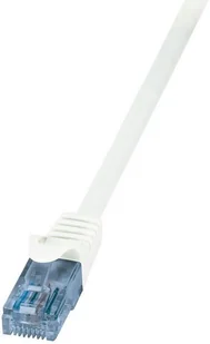 LogiLink Patchcord CP3011U Cat.6A U/UTP 0,25m biały CP3011U - Kable miedziane - miniaturka - grafika 3