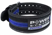Pasy kulturystyczne - POWER-SYSTEM PAS POWERLIFTING BELT-BLUE-XL - miniaturka - grafika 1