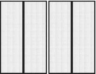 VidaXL Lumarko Moskitiera na drzwi z magnesami, 2 szt., czarna, 220x130 cm! 314689 VidaXL - Moskitiery - miniaturka - grafika 2
