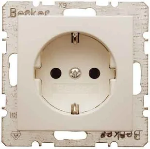 Berker GNIAZDO POJEDYNCZE SCHUKO Z SAMOZACISKAMI KREMOWE B.KWADRAT - 47438982 - Gniazdka elektryczne - miniaturka - grafika 2