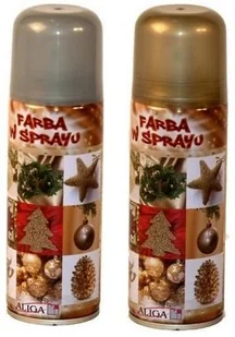 ALIGA Farba w sprayu srebrna/złota ALIGA - Farby i media malarskie ALIGA Farba w sprayu srebrna/złota ALIGA - Farby i media malarskie - miniaturka - grafika 2