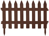Ogrodzenia - Prosperplast Płotek ogrodowy Garden Classic 3,2m brązowy AP_218626 - miniaturka - grafika 1