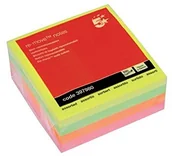 Teczki i skoroszyty - 5 Star 5 Star Kartka na notatki z 320 karteczkami 76 x 76 mm neonowe tęcze 397980 - miniaturka - grafika 1