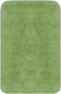 vidaXL 3-częściowy zestaw mat łazienkowych, tkanina, zielony - Dywaniki łazienkowe - miniaturka - grafika 3