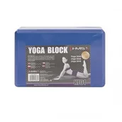 Pozostały sprzęt i akcesoria do ćwiczeń - HMS KJ01 BLUE YOGA BLOK 1AB-17-44-250 - miniaturka - grafika 1