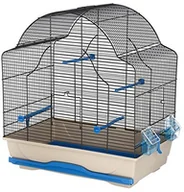 Klatki i wyposażenie dla ptaków - MPS 82916 klatka na ptaki gabbia Daisy 56 x 36.5 x 62 cm, niebieski/szary - miniaturka - grafika 1