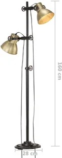 vidaXL Lumarko Lampa podłogowa z 2 kloszami - Lampy sufitowe - miniaturka - grafika 20