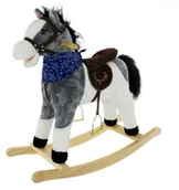 Zabawki na biegunach - Euro Baby KONIK DLA DZIECI TM094 GREY EB710 - miniaturka - grafika 1